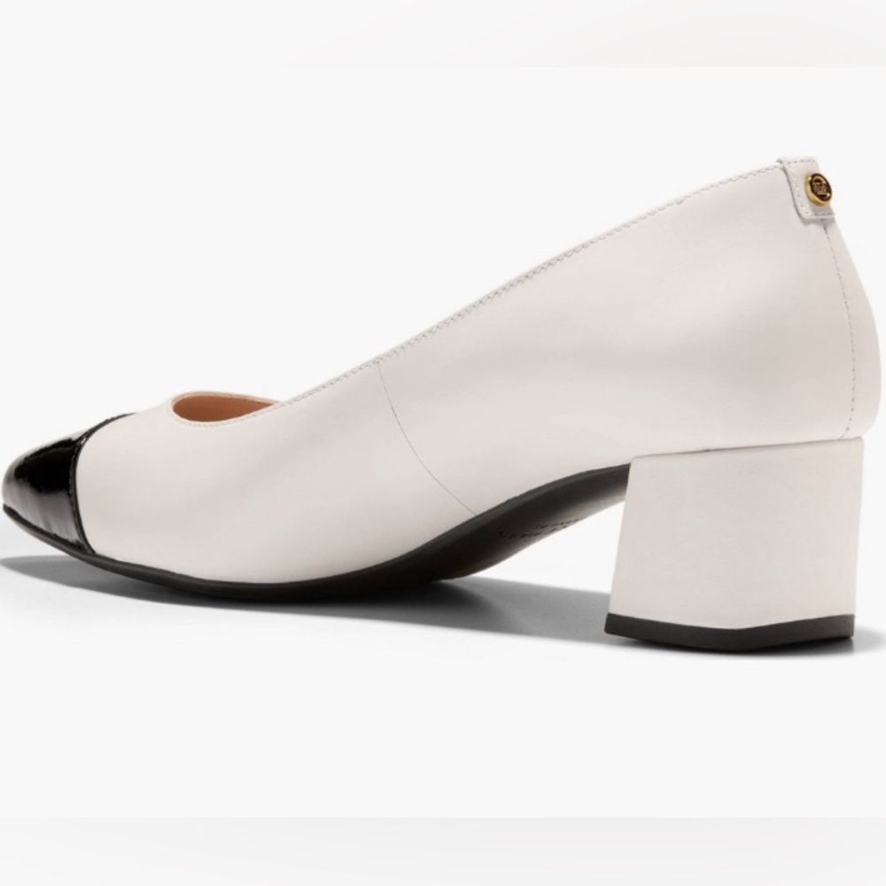 Cole Haan Two-Tone Block Heel Pumps